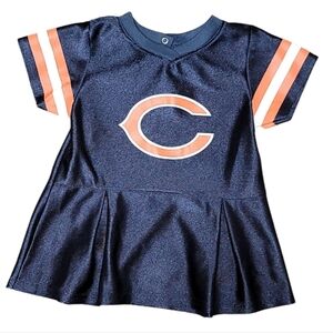 NFL Team Apparel Chicago Bears Baby Girl 18 MO Cheerleader Dress Football Fandom